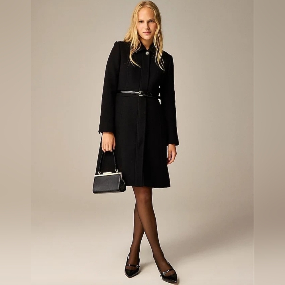 J Crew New lady day topcoat in Italian double-cloth wool blend